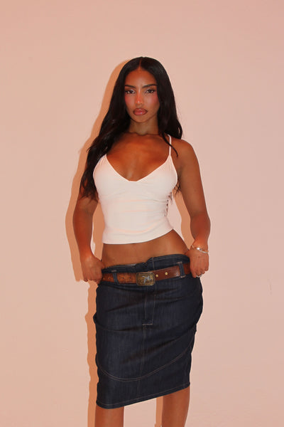 GENIA DENIM MID-SKIRT (LOWRISE) – CFW